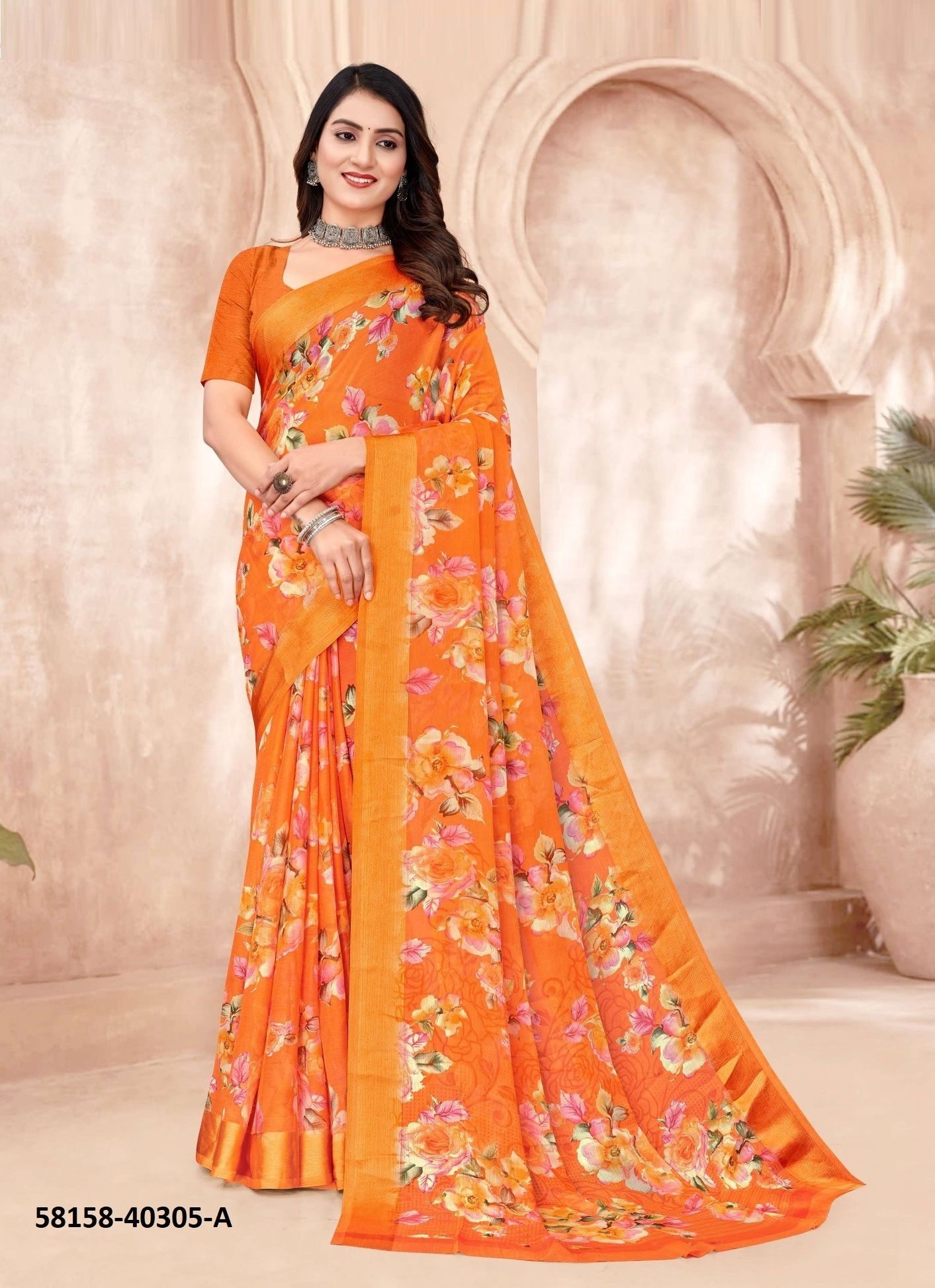CHERRY 47 - Catalog # 58158 (Set of 6 Sarees) by Brand RUCHI SAREES CHERRY 47 - Catalog # 58158 (Set of 6 Sarees) by Brand RUCHI SAREES