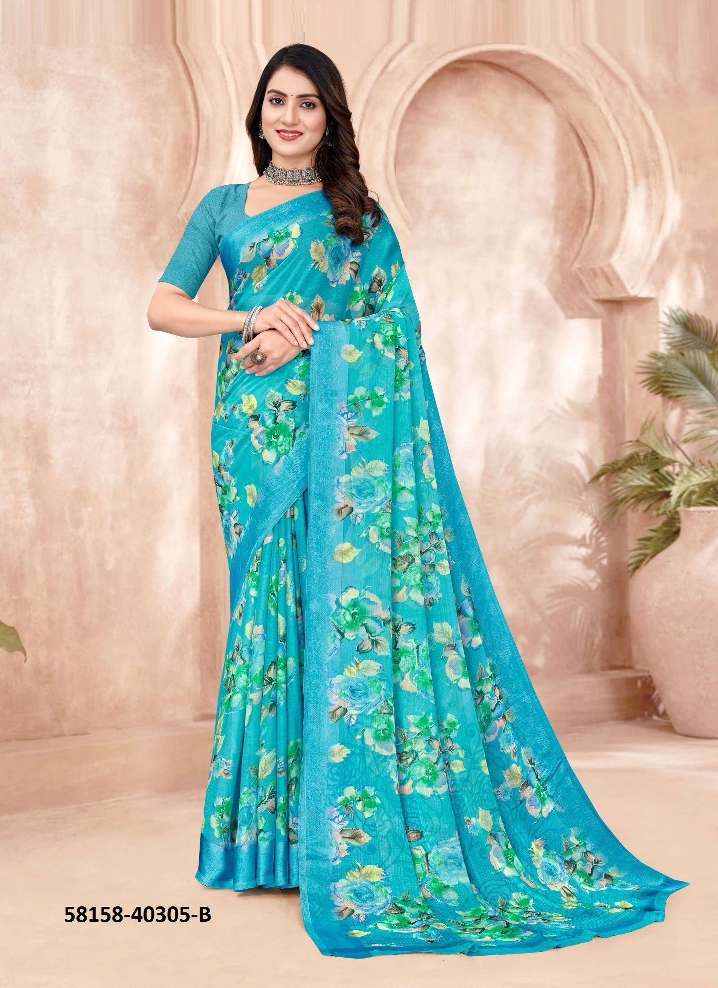 CHERRY 47 - Catalog # 58158 (Set of 6 Sarees) by Brand RUCHI SAREES CHERRY 47 - Catalog # 58158 (Set of 6 Sarees) by Brand RUCHI SAREES