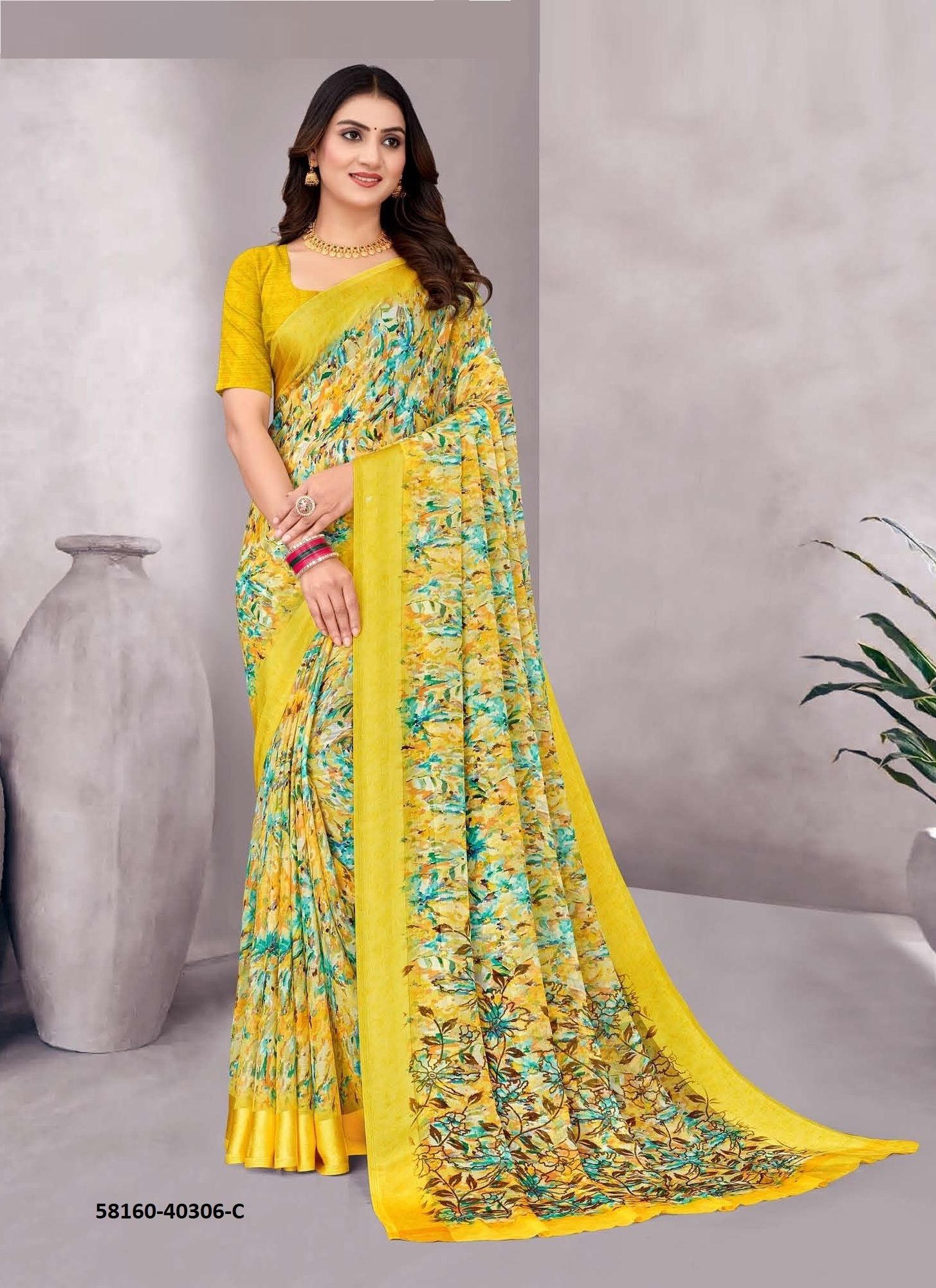 CHERRY 48 - Catalog # 58160 (Set of 6 Sarees) by Brand RUCHI SAREES CHERRY 48 - Catalog # 58160 (Set of 6 Sarees) by Brand RUCHI SAREES