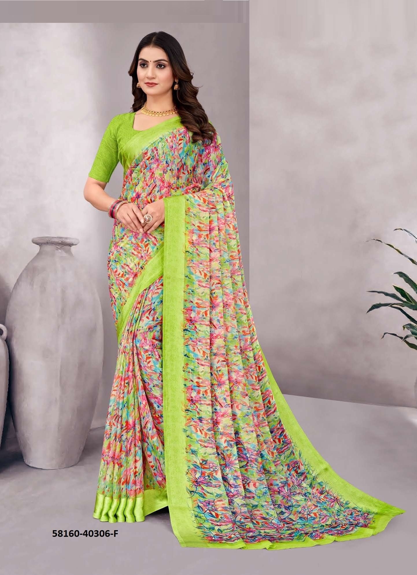 CHERRY 48 - Catalog # 58160 (Set of 6 Sarees) by Brand RUCHI SAREES CHERRY 48 - Catalog # 58160 (Set of 6 Sarees) by Brand RUCHI SAREES
