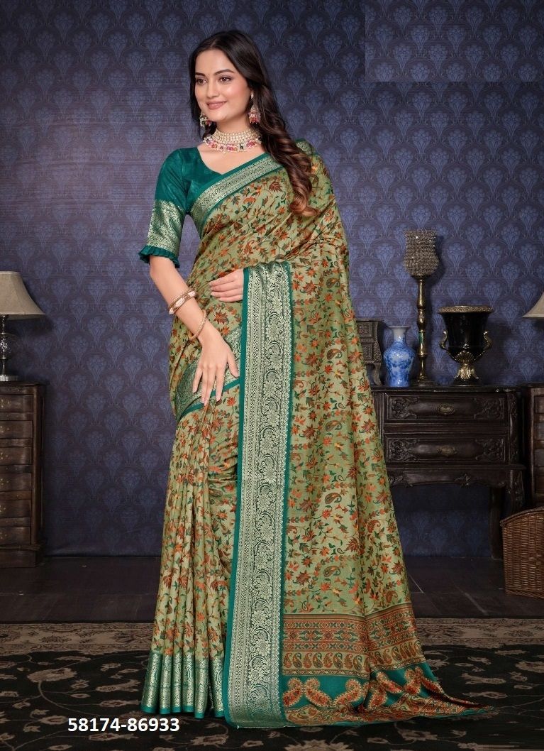 MADHURA - Catalog # 58174 (Set of 12 Sarees) by Brand VIPUL FASHIONS