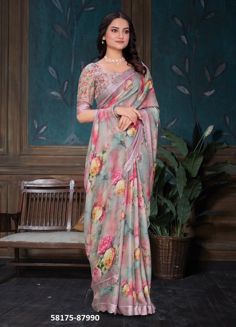 ESTELLA - Catalog # 58175 (Set of 12 Sarees) by Brand VIPUL FASHIONS ESTELLA - Catalog # 58175 (Set of 12 Sarees) by Brand VIPUL FASHIONS