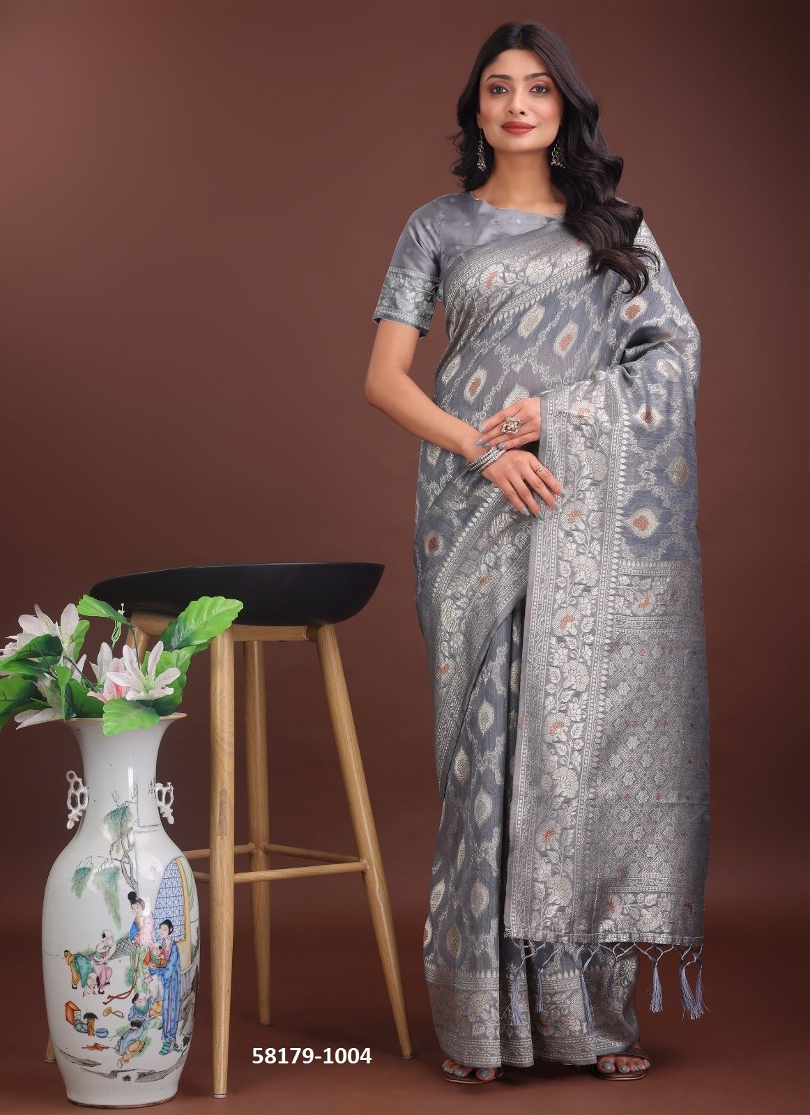 ZARISTA - Catalog # 58179 (Set of 6 Sarees) by Brand STROLLAY ®