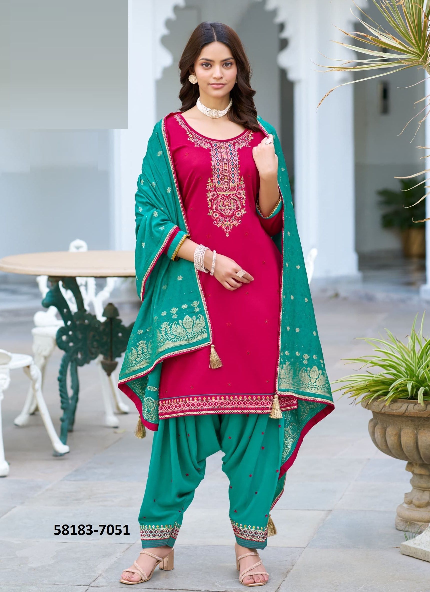 FASHION OF PATIALA 38 - Catalog # 58183 (Set of 6 Readymade Salwar Suits) by Brand KESSI FABRICS FASHION OF PATIALA 38 - Catalog # 58183 (Set of 6 Readymade Salwar Suits) by Brand KESSI FABRICS