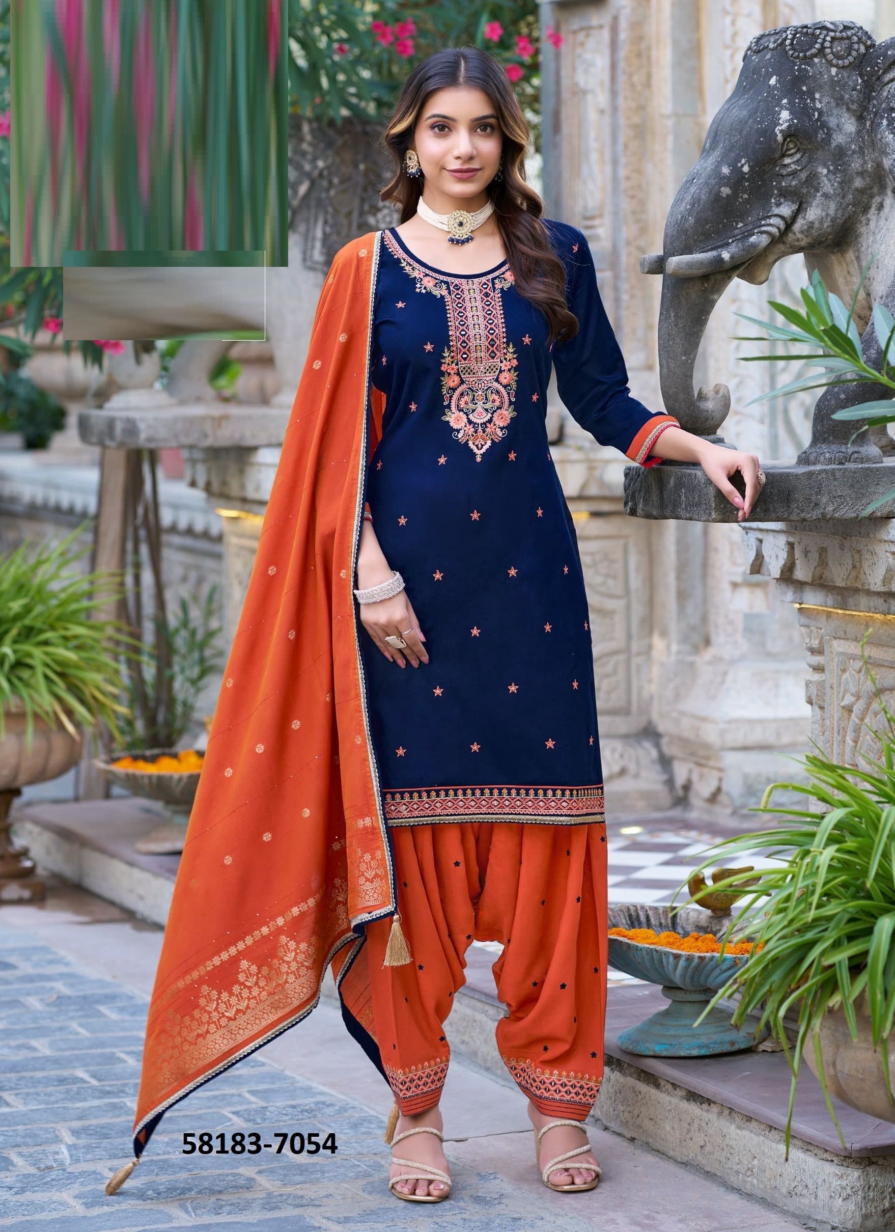 FASHION OF PATIALA 38 - Catalog # 58183 (Set of 6 Readymade Salwar Suits) by Brand KESSI FABRICS FASHION OF PATIALA 38 - Catalog # 58183 (Set of 6 Readymade Salwar Suits) by Brand KESSI FABRICS