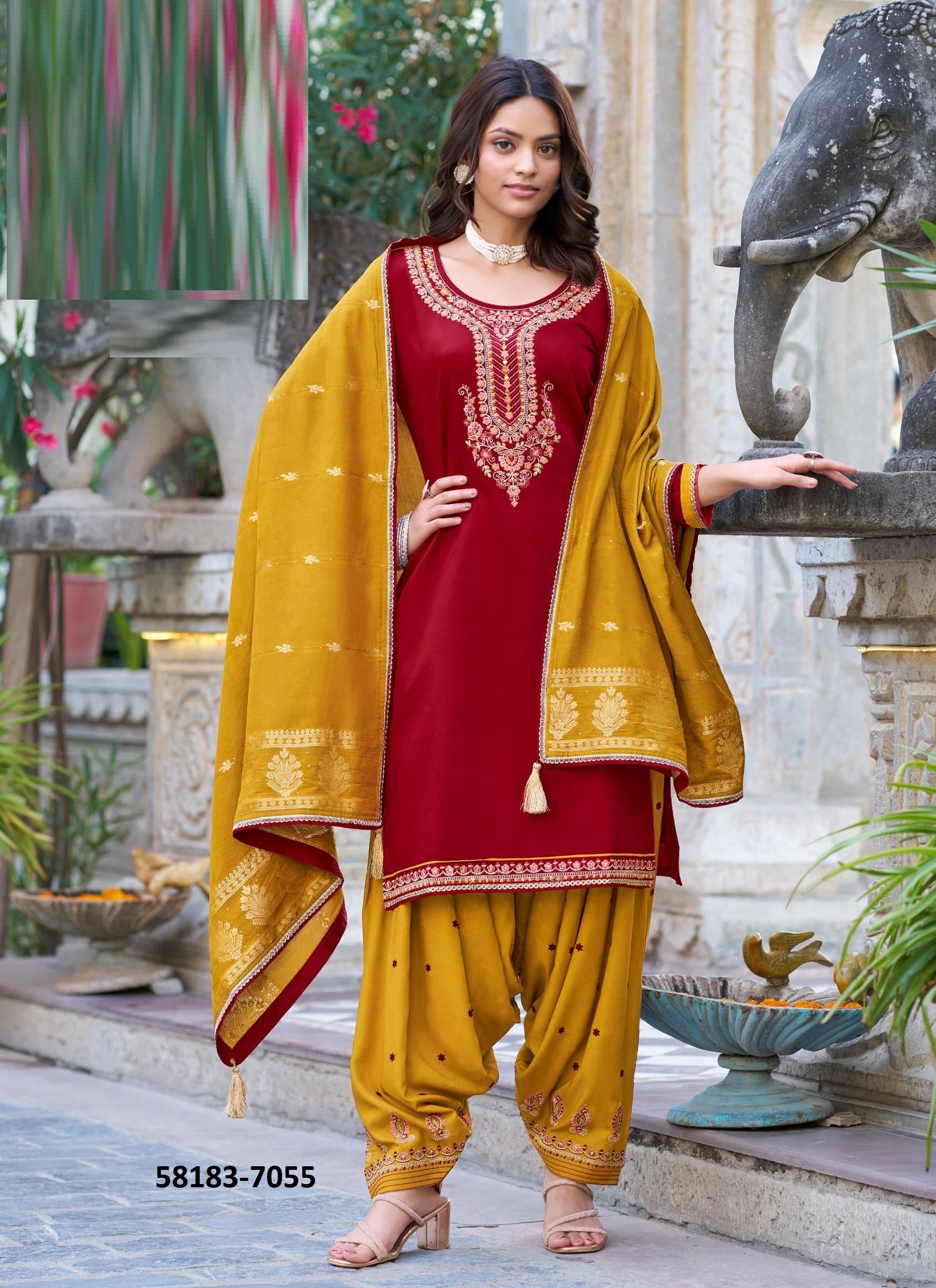 FASHION OF PATIALA 38 - Catalog # 58183 (Set of 6 Readymade Salwar Suits) by Brand KESSI FABRICS FASHION OF PATIALA 38 - Catalog # 58183 (Set of 6 Readymade Salwar Suits) by Brand KESSI FABRICS