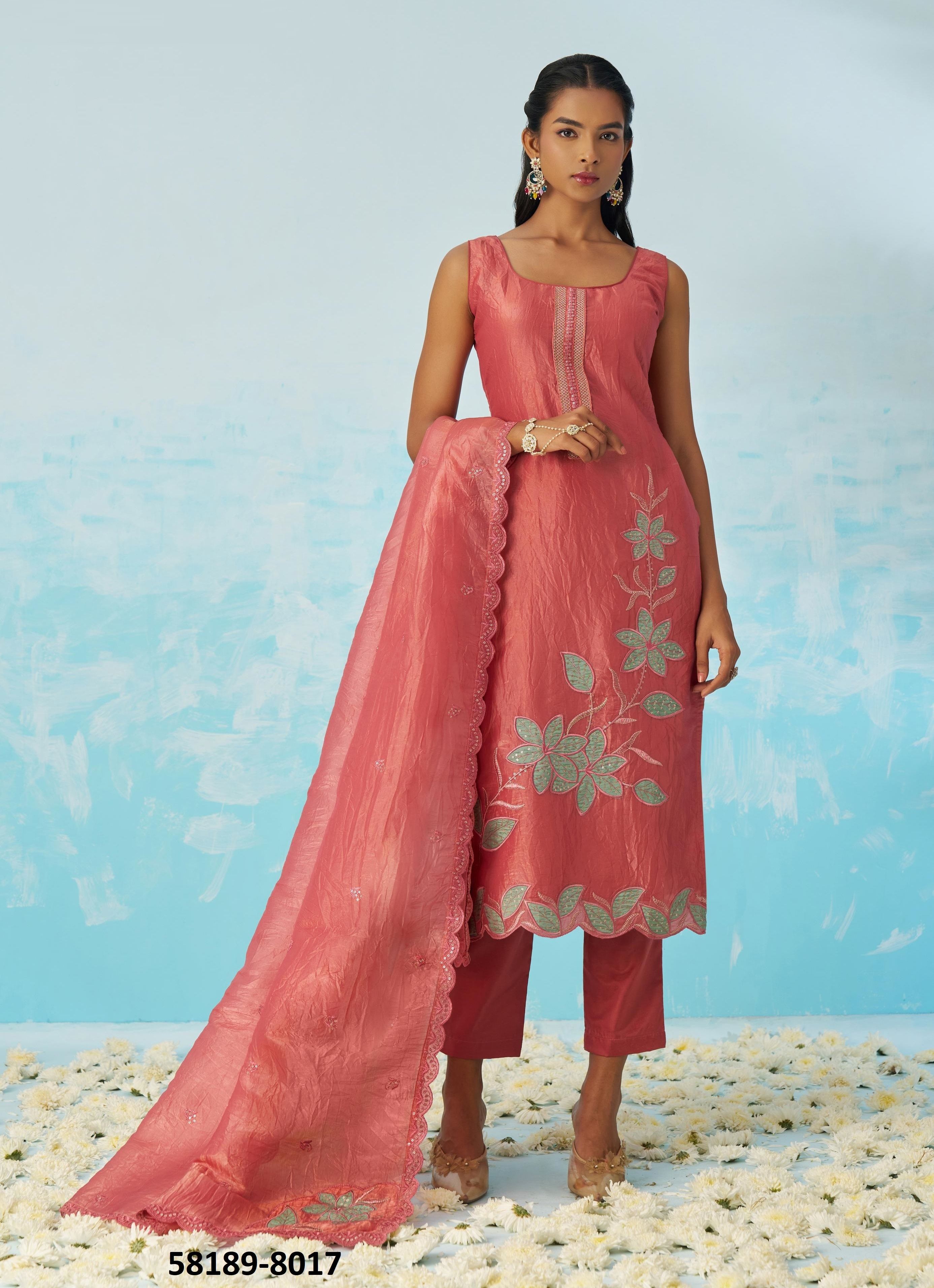 JASMINE - Catalog # 58189 (Set of 3 Readymade Salwar Suits) by Brand ALIZEH FASHION