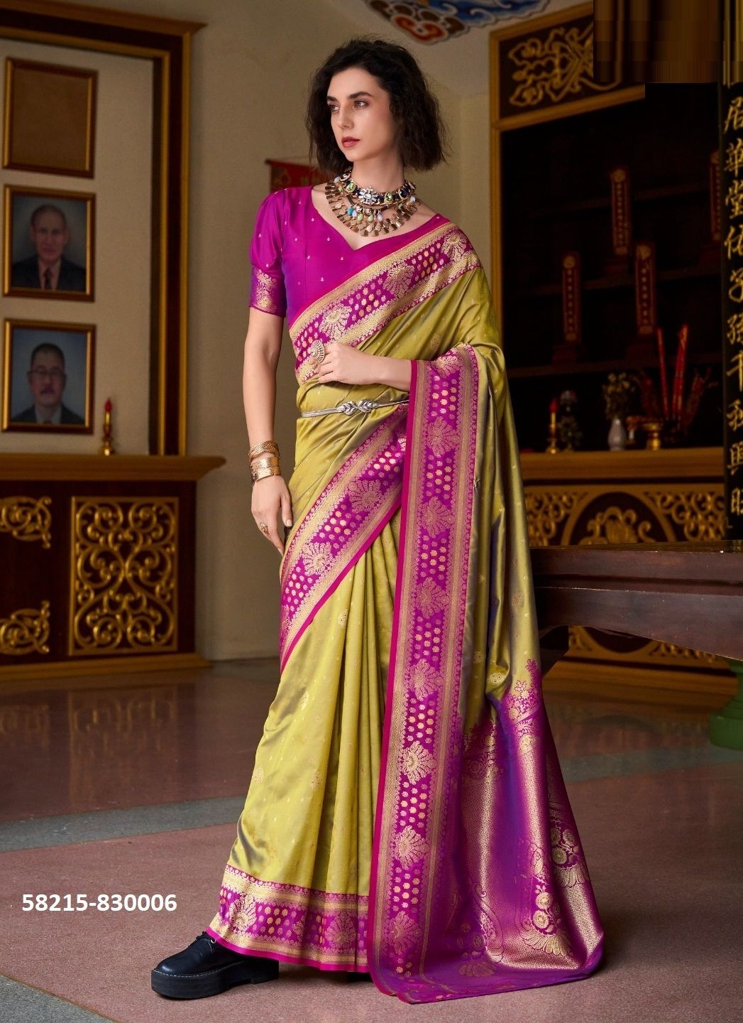 SAMRUDDHI SILK - Catalog # 58215 (Set of 8 Sarees) by Brand STROLLAY ®