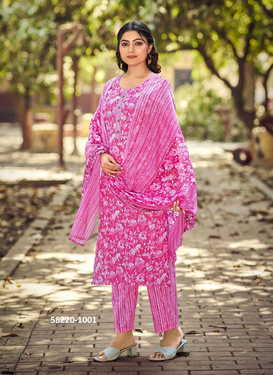 SUMMER FASHION 9 - Catalog # 58220 (Set of 6 Readymade Salwar Suits) by Brand TIPS & TOPS SUMMER FASHION 9 - Catalog # 58220 (Set of 6 Readymade Salwar Suits) by Brand TIPS & TOPS