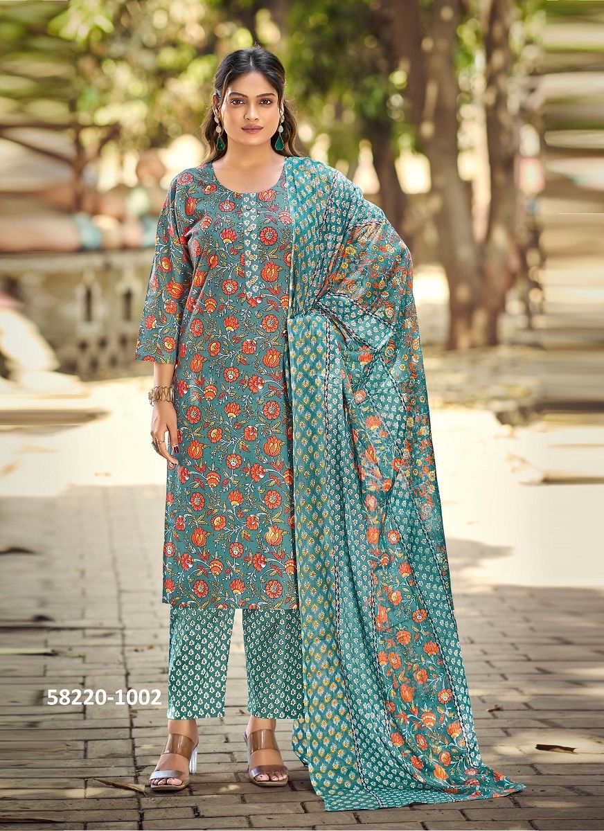 SUMMER FASHION 9 - Catalog # 58220 (Set of 6 Readymade Salwar Suits) by Brand TIPS & TOPS SUMMER FASHION 9 - Catalog # 58220 (Set of 6 Readymade Salwar Suits) by Brand TIPS & TOPS