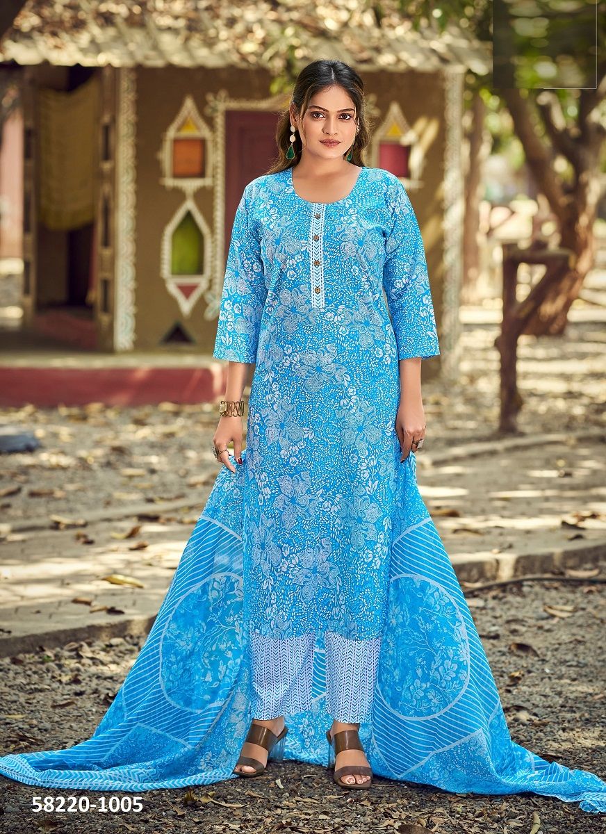 SUMMER FASHION 9 - Catalog # 58220 (Set of 6 Readymade Salwar Suits) by Brand TIPS & TOPS SUMMER FASHION 9 - Catalog # 58220 (Set of 6 Readymade Salwar Suits) by Brand TIPS & TOPS