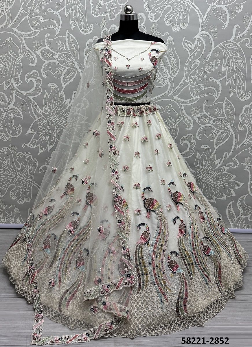 SERIES 2846-2855 - Catalog # 58221 (Set of 11 Semi-Stitched Lehengas) by Brand STROLLAY ®