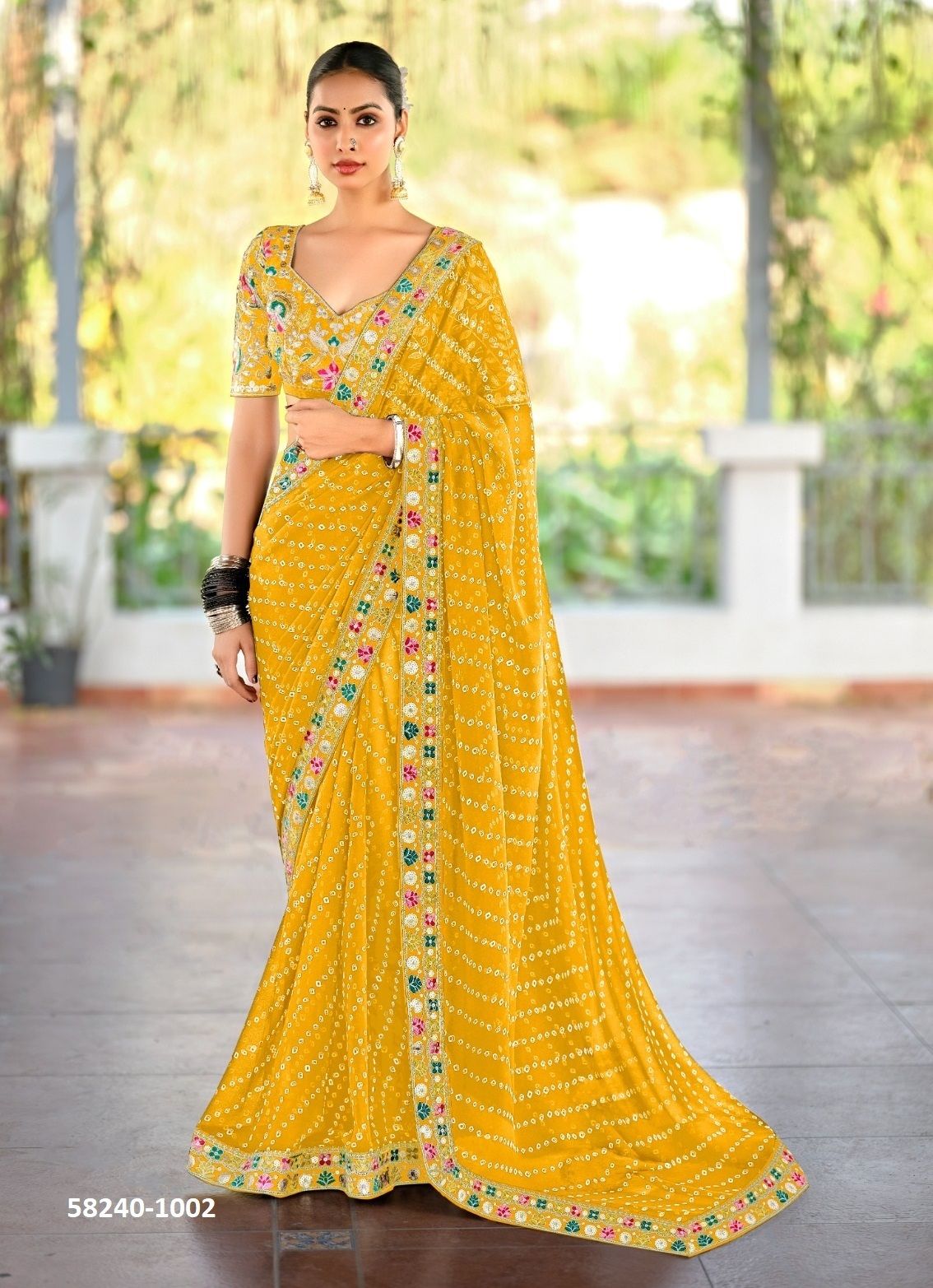 LISHA - Catalog # 58240 (Set of 10 Sarees) by Brand STAVAN