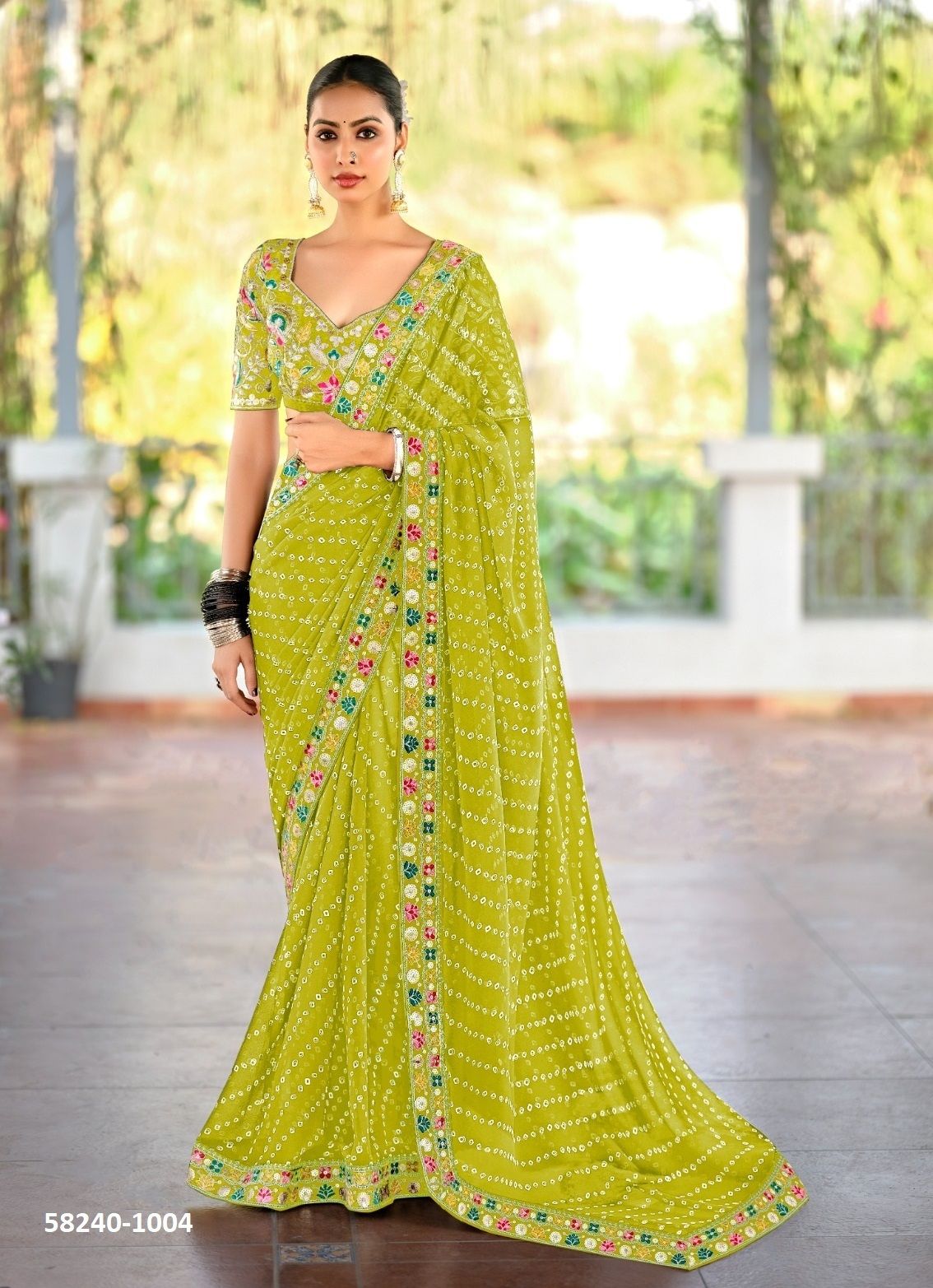 LISHA - Catalog # 58240 (Set of 10 Sarees) by Brand STAVAN