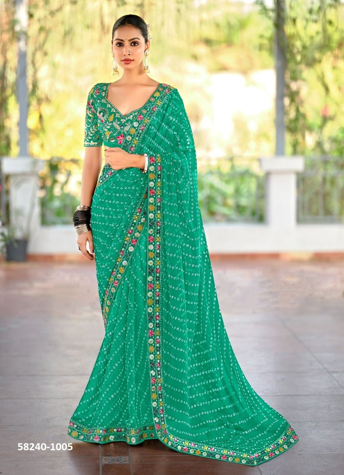 LISHA - Catalog # 58240 (Set of 10 Sarees) by Brand STAVAN