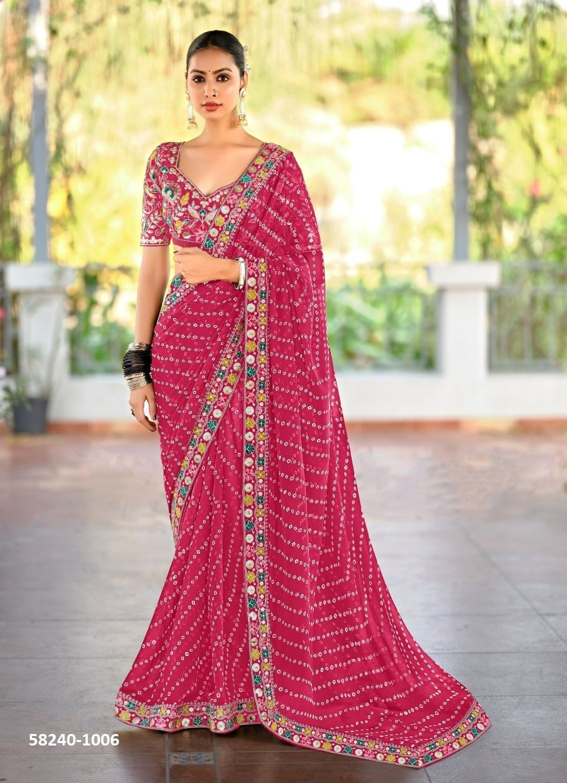 LISHA - Catalog # 58240 (Set of 10 Sarees) by Brand STAVAN