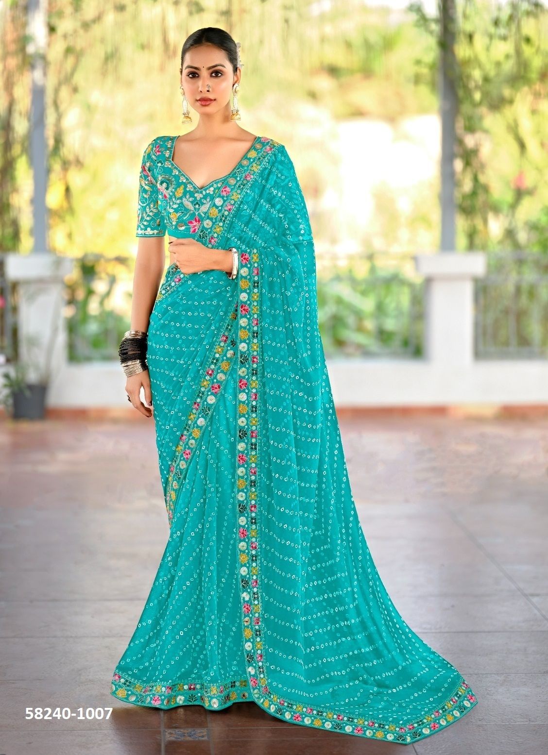 LISHA - Catalog # 58240 (Set of 10 Sarees) by Brand STAVAN