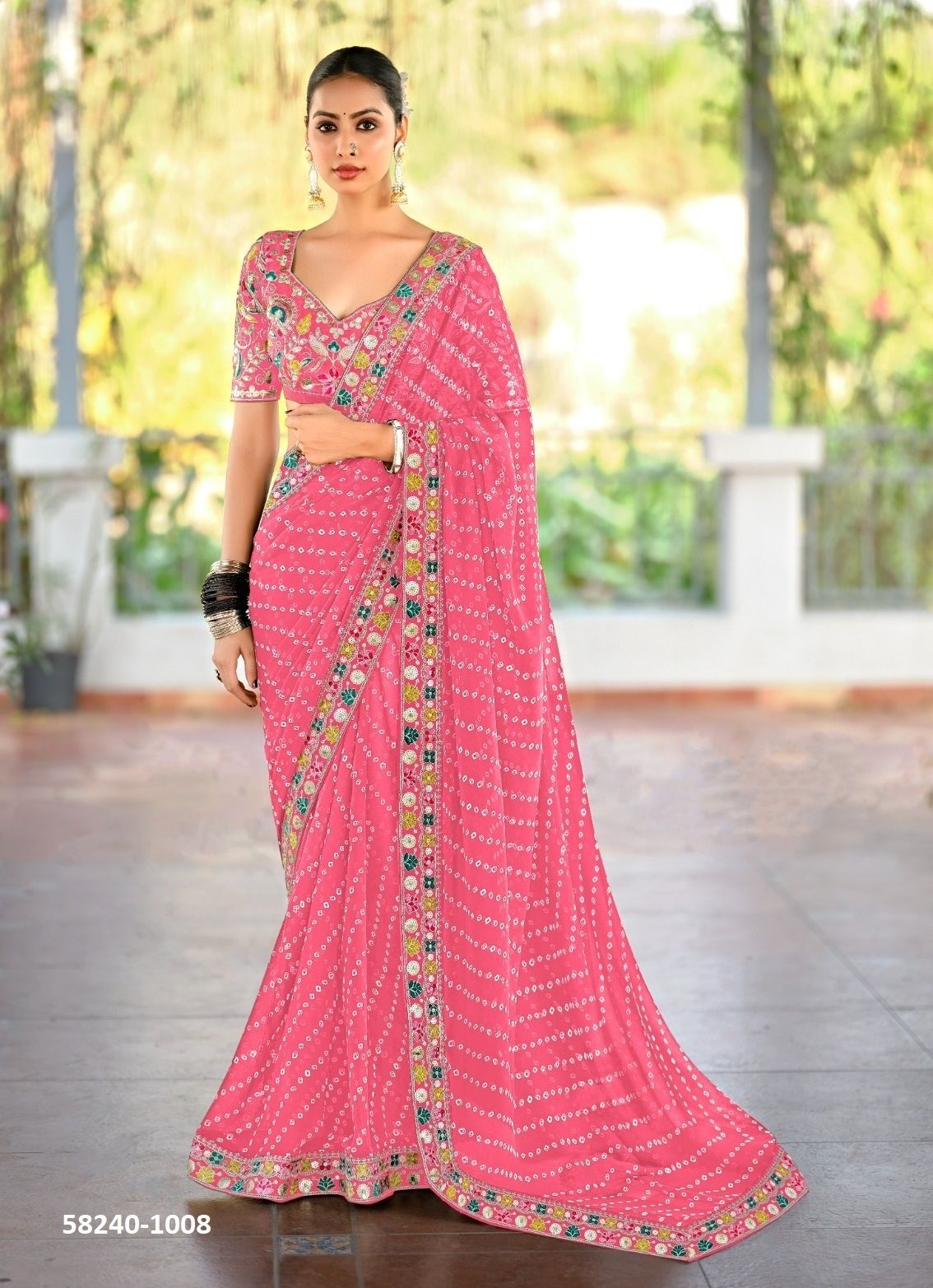 LISHA - Catalog # 58240 (Set of 10 Sarees) by Brand STAVAN