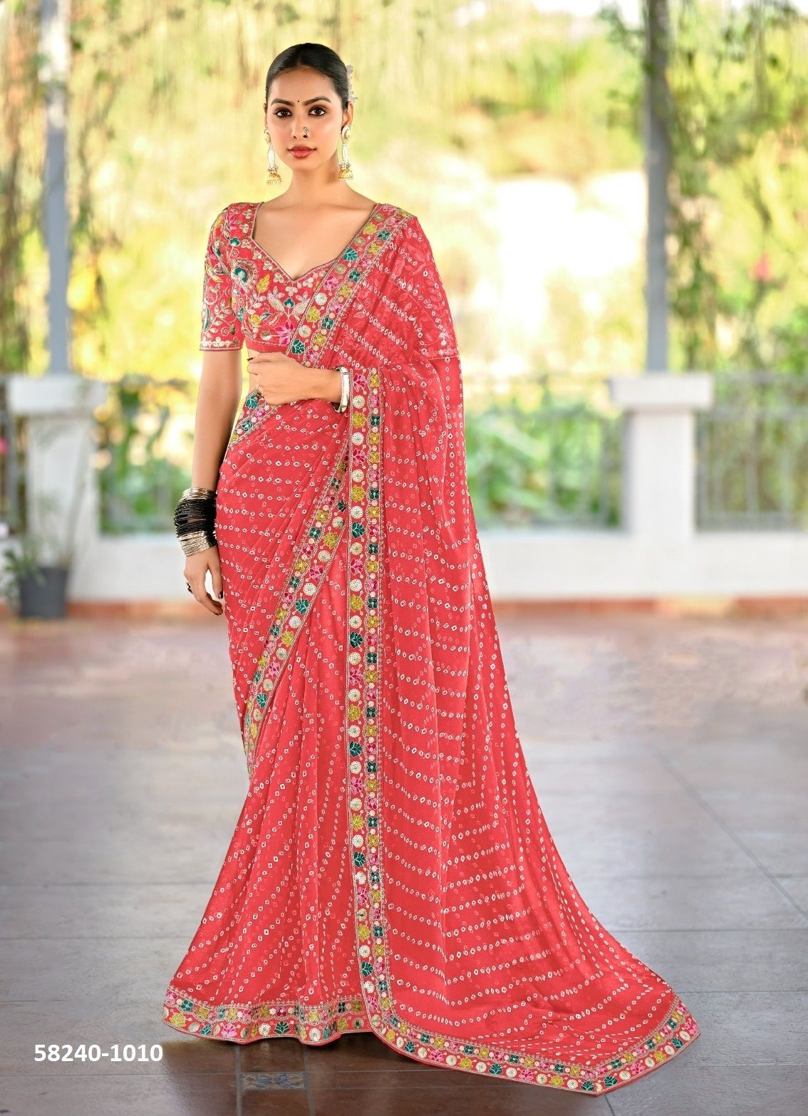 LISHA - Catalog # 58240 (Set of 10 Sarees) by Brand STAVAN