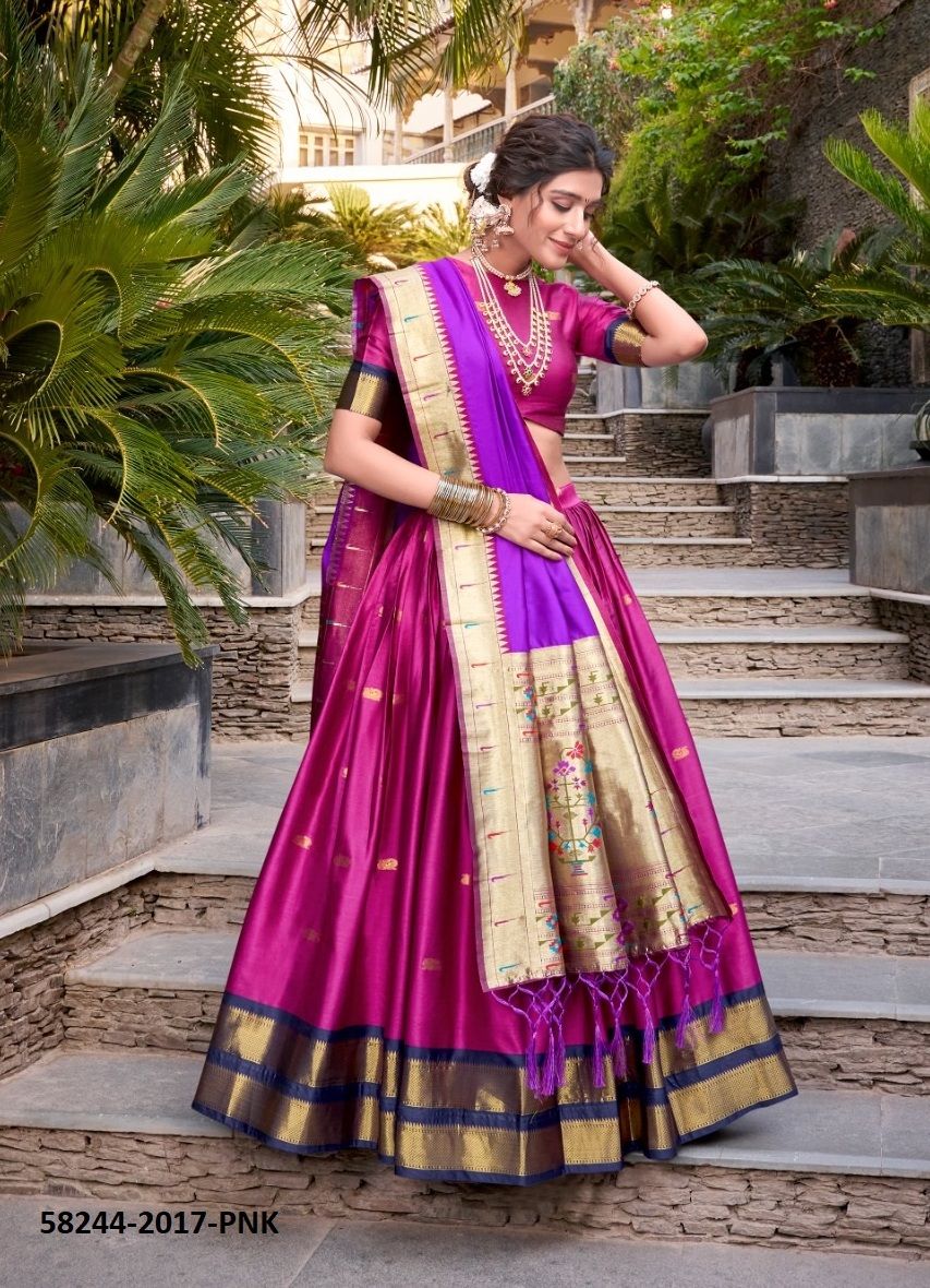 MIRUDHA - Catalog # 58244 (Set of 4 Semi-Stitched Lehengas) by Brand STROLLAY ®