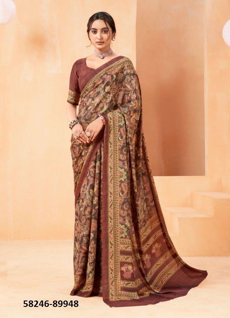ANTIQUE ROYAL 14 - Catalog # 58246 (Set of 12 Sarees) by Brand VIPUL FASHIONS