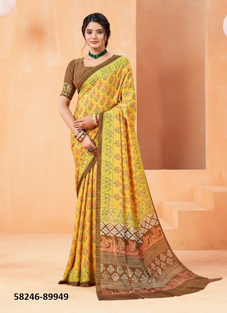 ANTIQUE ROYAL 14 - Catalog # 58246 (Set of 12 Sarees) by Brand VIPUL FASHIONS