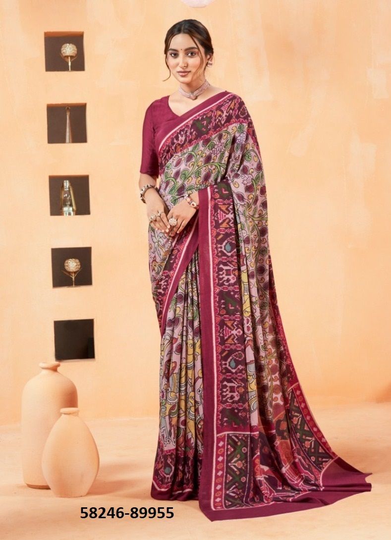 ANTIQUE ROYAL 14 - Catalog # 58246 (Set of 12 Sarees) by Brand VIPUL FASHIONS