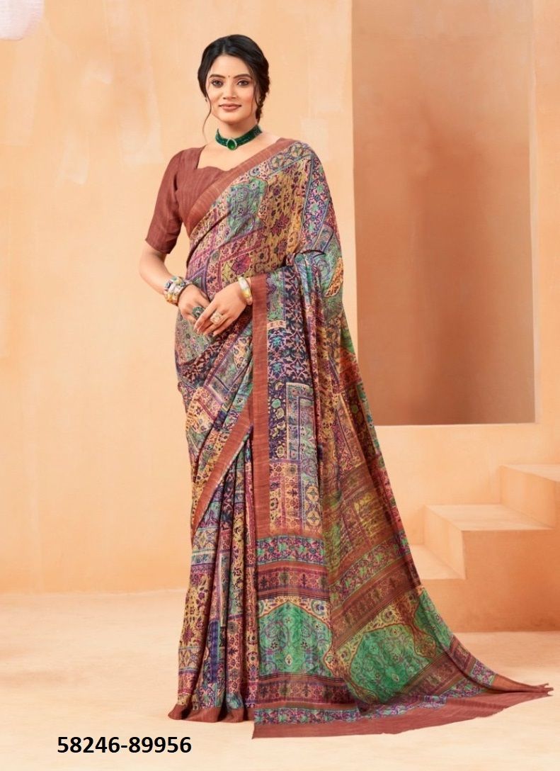 ANTIQUE ROYAL 14 - Catalog # 58246 (Set of 12 Sarees) by Brand VIPUL FASHIONS