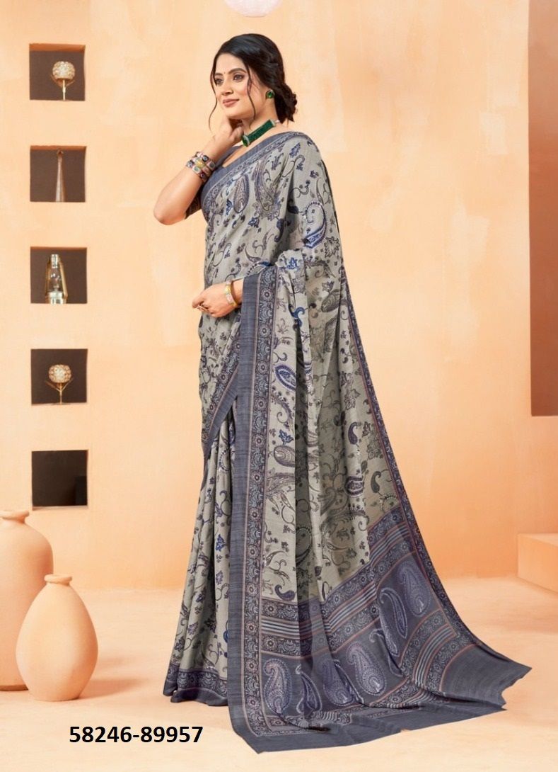 ANTIQUE ROYAL 14 - Catalog # 58246 (Set of 12 Sarees) by Brand VIPUL FASHIONS