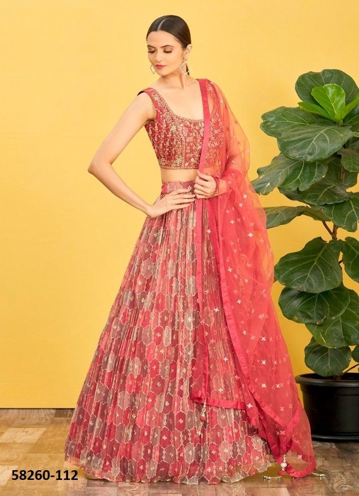 MANDAKINI 2 - Catalog # 58260 (Set of 11 Semi-Stitched Lehengas) by Brand STROLLAY ®