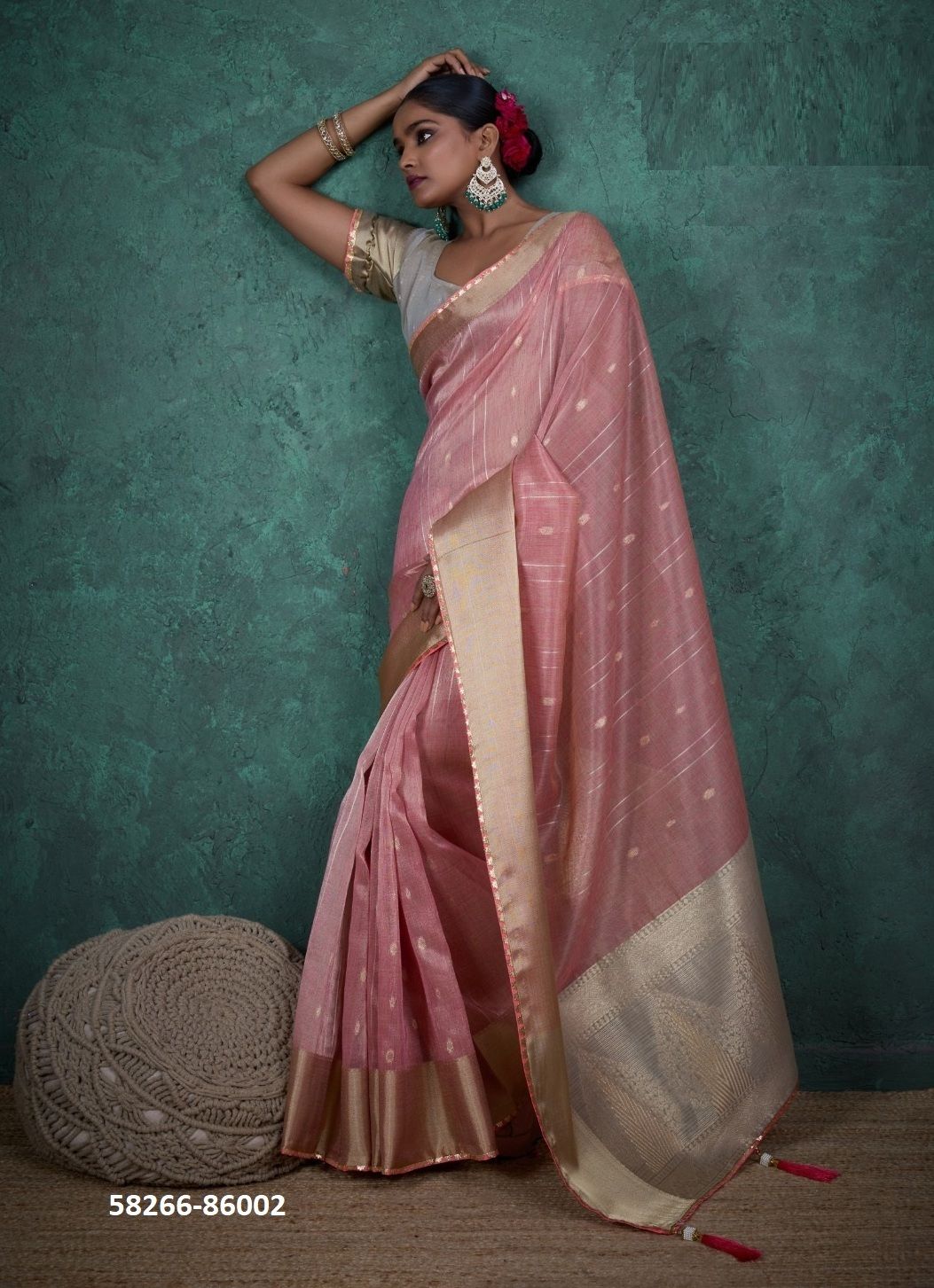 RAVAYA - Catalog # 58266 (Set of 4 Sarees) by Brand S-ETHNIC LIFESTYLE