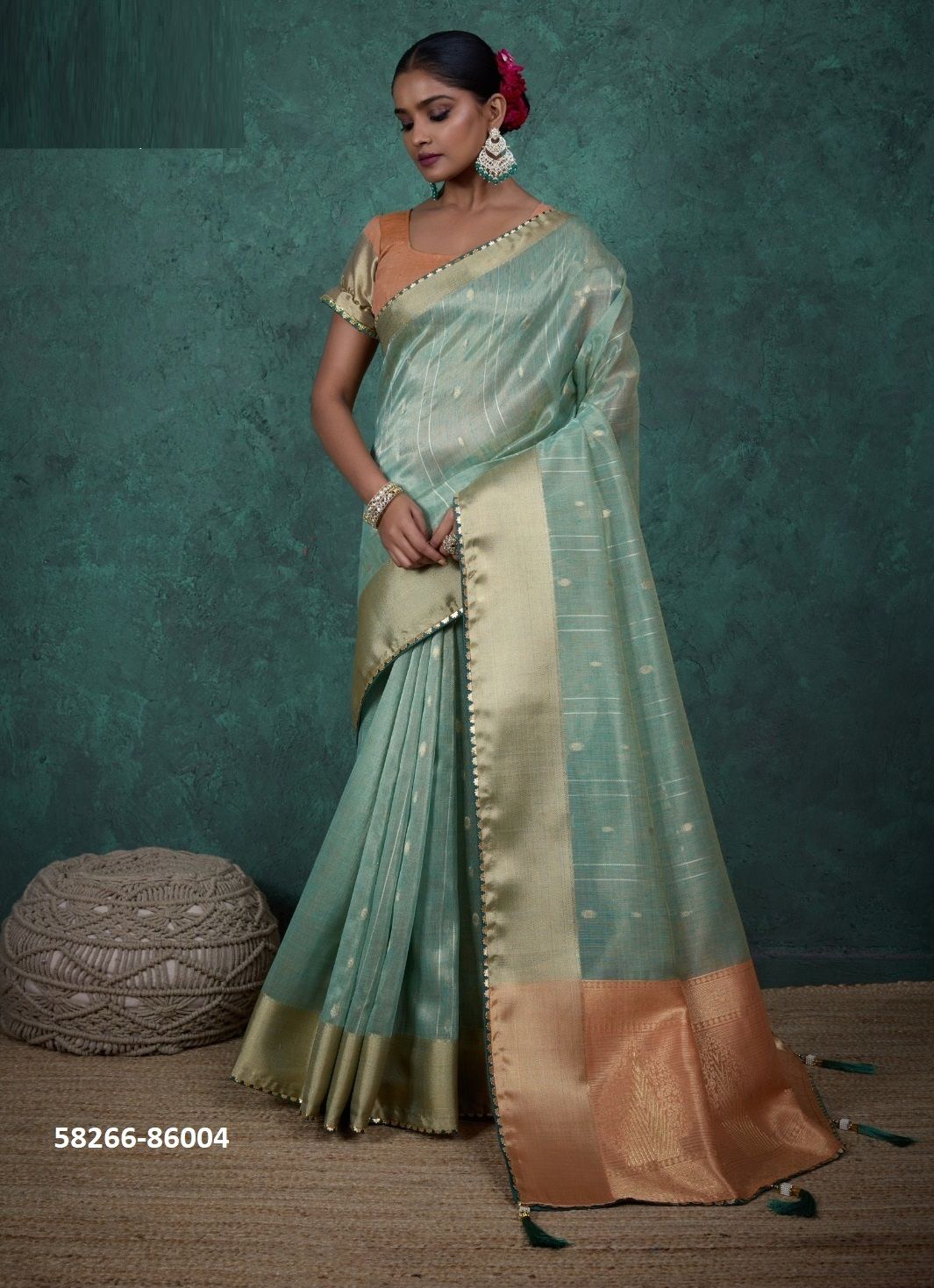 RAVAYA - Catalog # 58266 (Set of 4 Sarees) by Brand S-ETHNIC LIFESTYLE