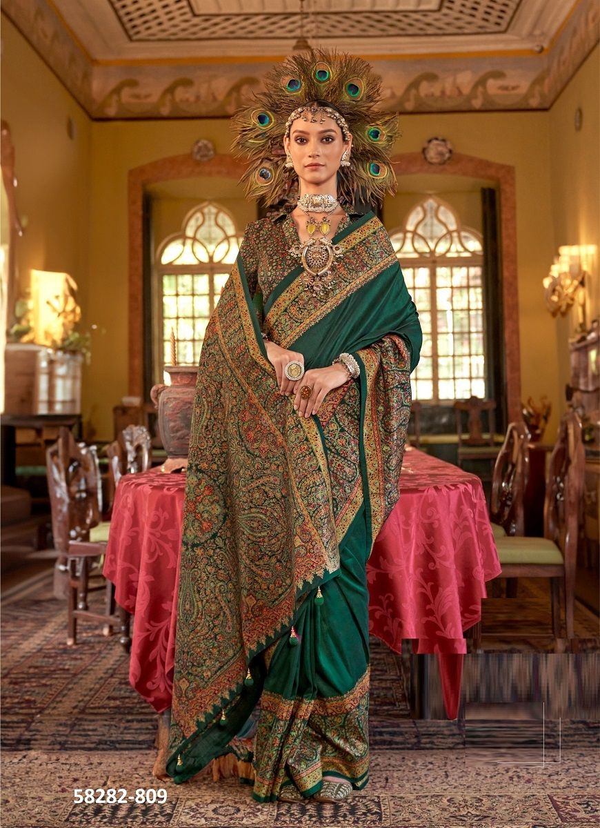 MORNI - Catalog # 58282 (Set of 6 Sarees) by Brand KRESHVA MORNI - Catalog # 58282 (Set of 6 Sarees) by Brand KRESHVA