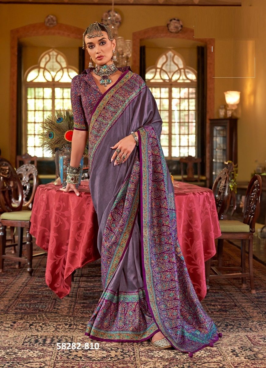 MORNI - Catalog # 58282 (Set of 6 Sarees) by Brand KRESHVA MORNI - Catalog # 58282 (Set of 6 Sarees) by Brand KRESHVA