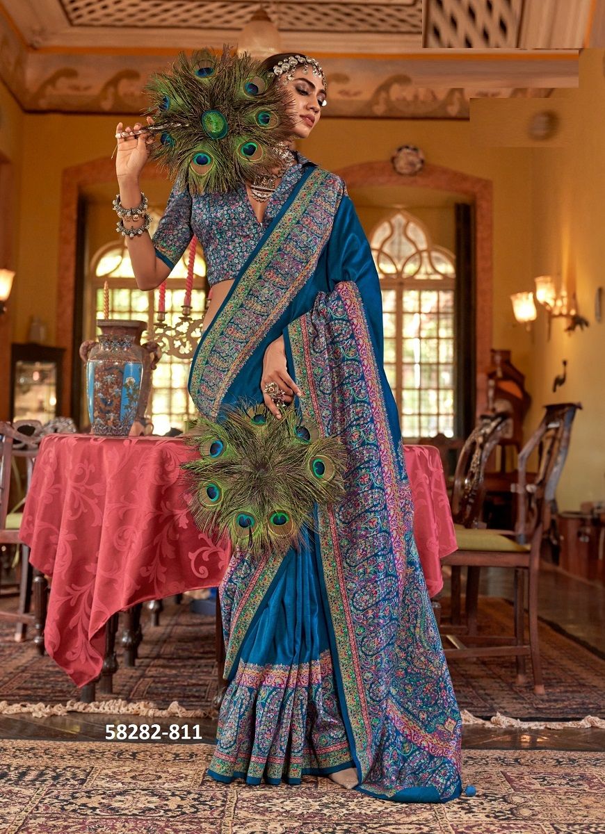 MORNI - Catalog # 58282 (Set of 6 Sarees) by Brand KRESHVA MORNI - Catalog # 58282 (Set of 6 Sarees) by Brand KRESHVA