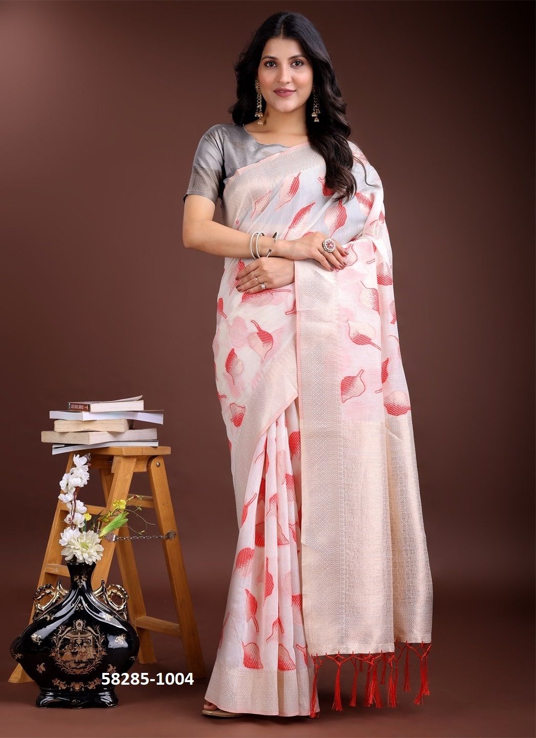 COTTON BREEZE - Catalog # 58285 (Set of 5 Sarees) by Brand STROLLAY ®