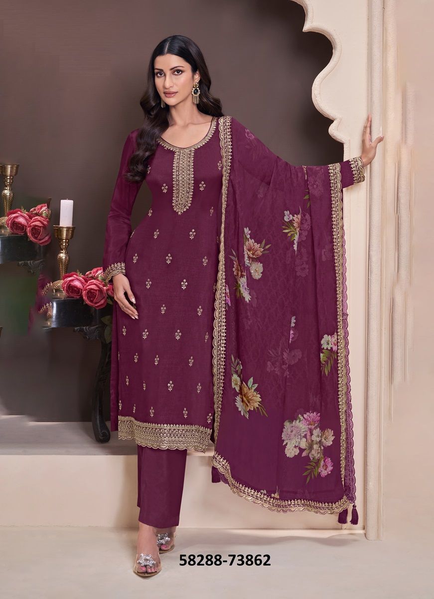SHIVANGI 2 - Catalog # 58288 (Set of 4 Semi-Stitched / Un-Stitched Suits) by Brand VINAY FASHION LLP SHIVANGI 2 - Catalog # 58288 (Set of 4 Semi-Stitched / Un-Stitched Suits) by Brand VINAY FASHION LLP