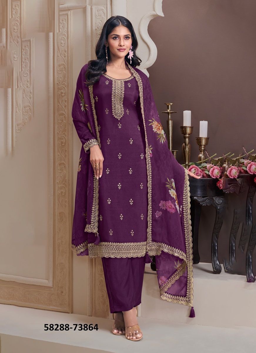 SHIVANGI 2 - Catalog # 58288 (Set of 4 Semi-Stitched / Un-Stitched Suits) by Brand VINAY FASHION LLP SHIVANGI 2 - Catalog # 58288 (Set of 4 Semi-Stitched / Un-Stitched Suits) by Brand VINAY FASHION LLP