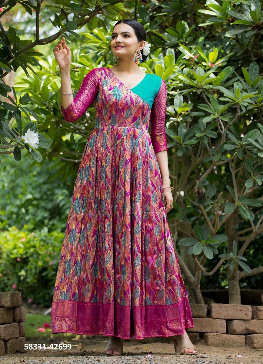 ANUSHKA - Catalog # 58331 (Set of 2 Readymade Gowns) by Brand STROLLAY ® ANUSHKA - Catalog # 58331 (Set of 2 Readymade Gowns) by Brand STROLLAY ®