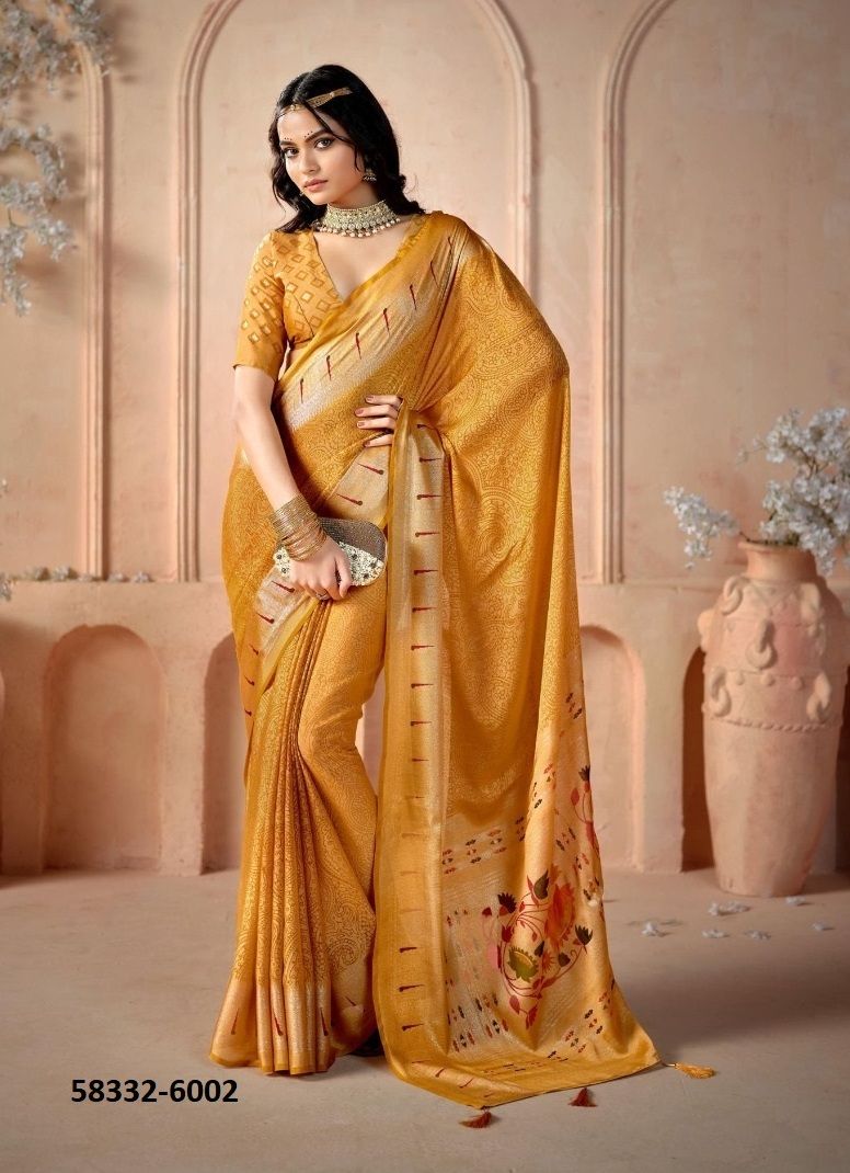 SHALIGRAM 6 - Catalog # 58332 (Set of 6 Sarees) by Brand SHUBH SHREE CREATIONS SHALIGRAM 6 - Catalog # 58332 (Set of 6 Sarees) by Brand SHUBH SHREE CREATIONS