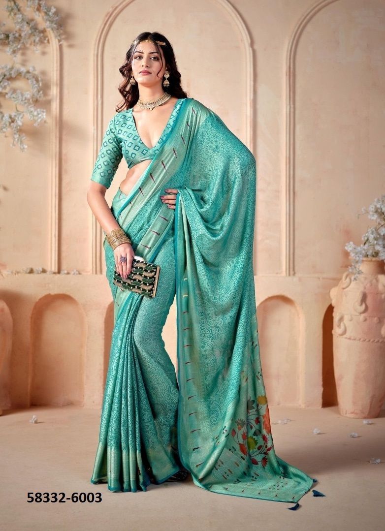SHALIGRAM 6 - Catalog # 58332 (Set of 6 Sarees) by Brand SHUBH SHREE CREATIONS SHALIGRAM 6 - Catalog # 58332 (Set of 6 Sarees) by Brand SHUBH SHREE CREATIONS