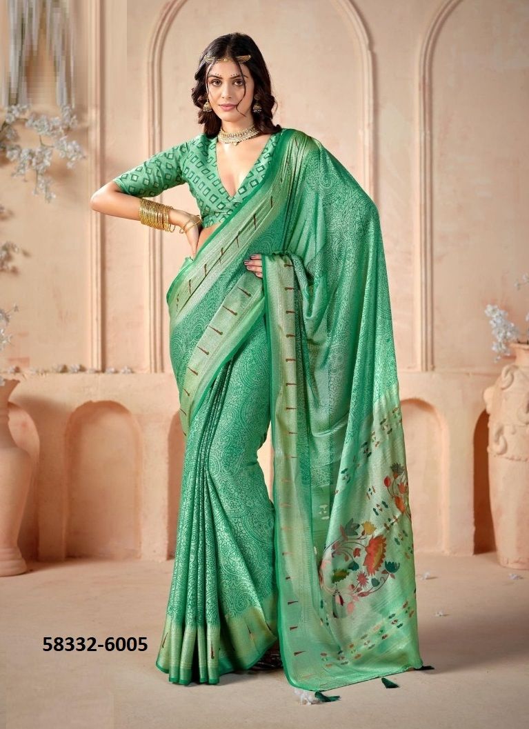 SHALIGRAM 6 - Catalog # 58332 (Set of 6 Sarees) by Brand SHUBH SHREE CREATIONS SHALIGRAM 6 - Catalog # 58332 (Set of 6 Sarees) by Brand SHUBH SHREE CREATIONS