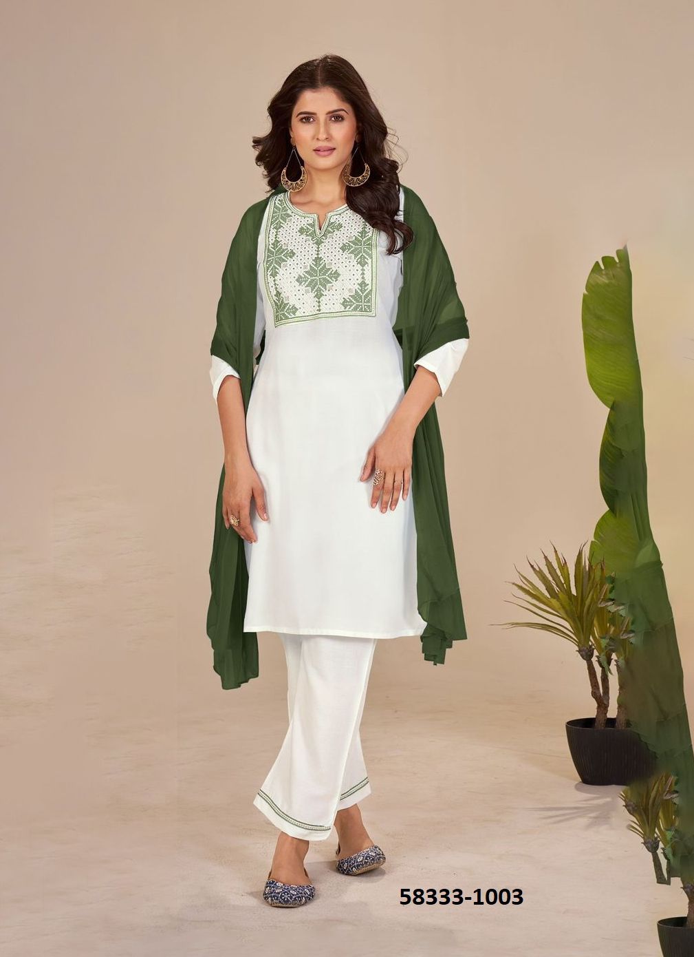 JULIET - Catalog # 58333 (Set of 4 Readymade Salwar Suits) by Brand BLUE HILLS