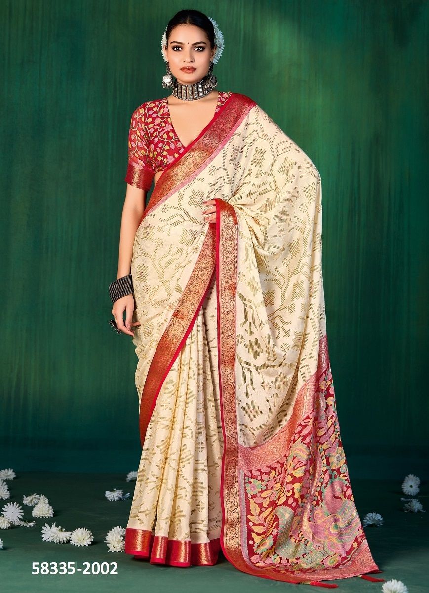DEVYANI 2 - Catalog # 58335 (Set of 8 Sarees) by Brand SHUBH SHREE CREATIONS