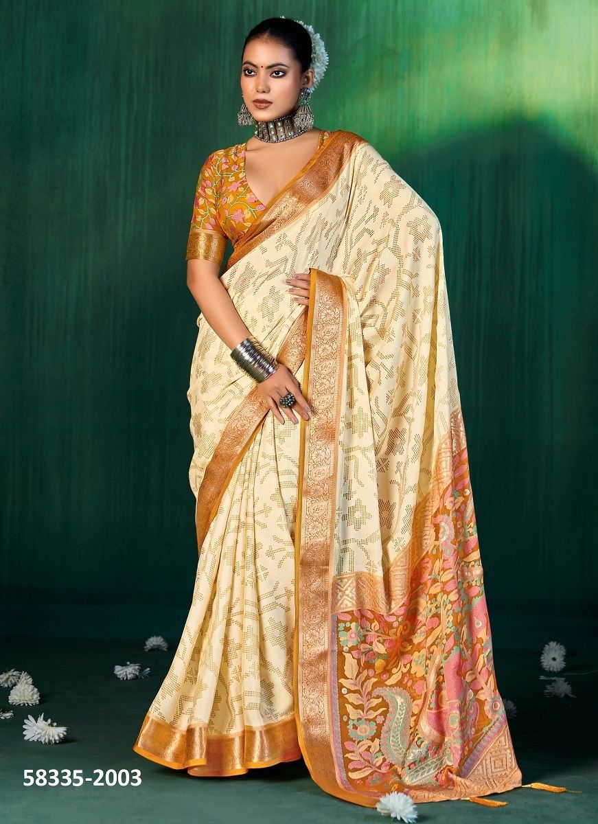 DEVYANI 2 - Catalog # 58335 (Set of 8 Sarees) by Brand SHUBH SHREE CREATIONS