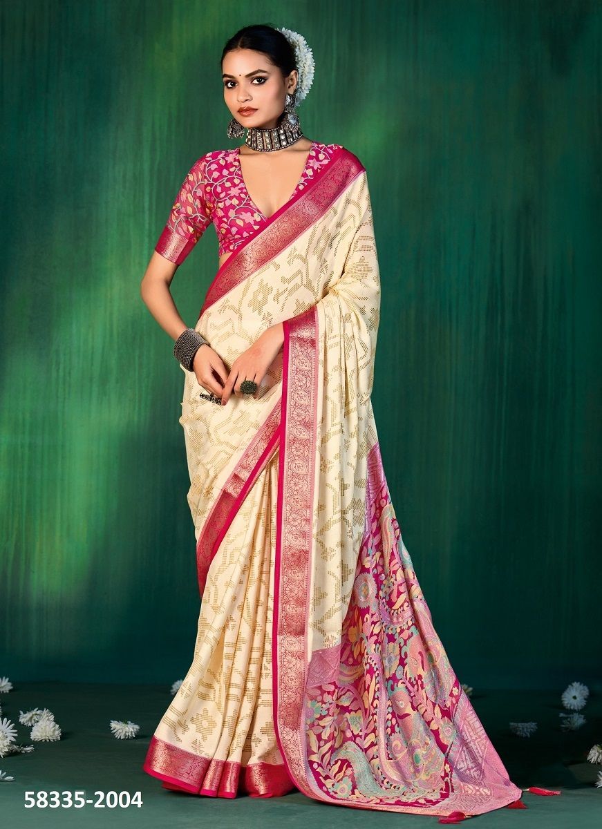 DEVYANI 2 - Catalog # 58335 (Set of 8 Sarees) by Brand SHUBH SHREE CREATIONS