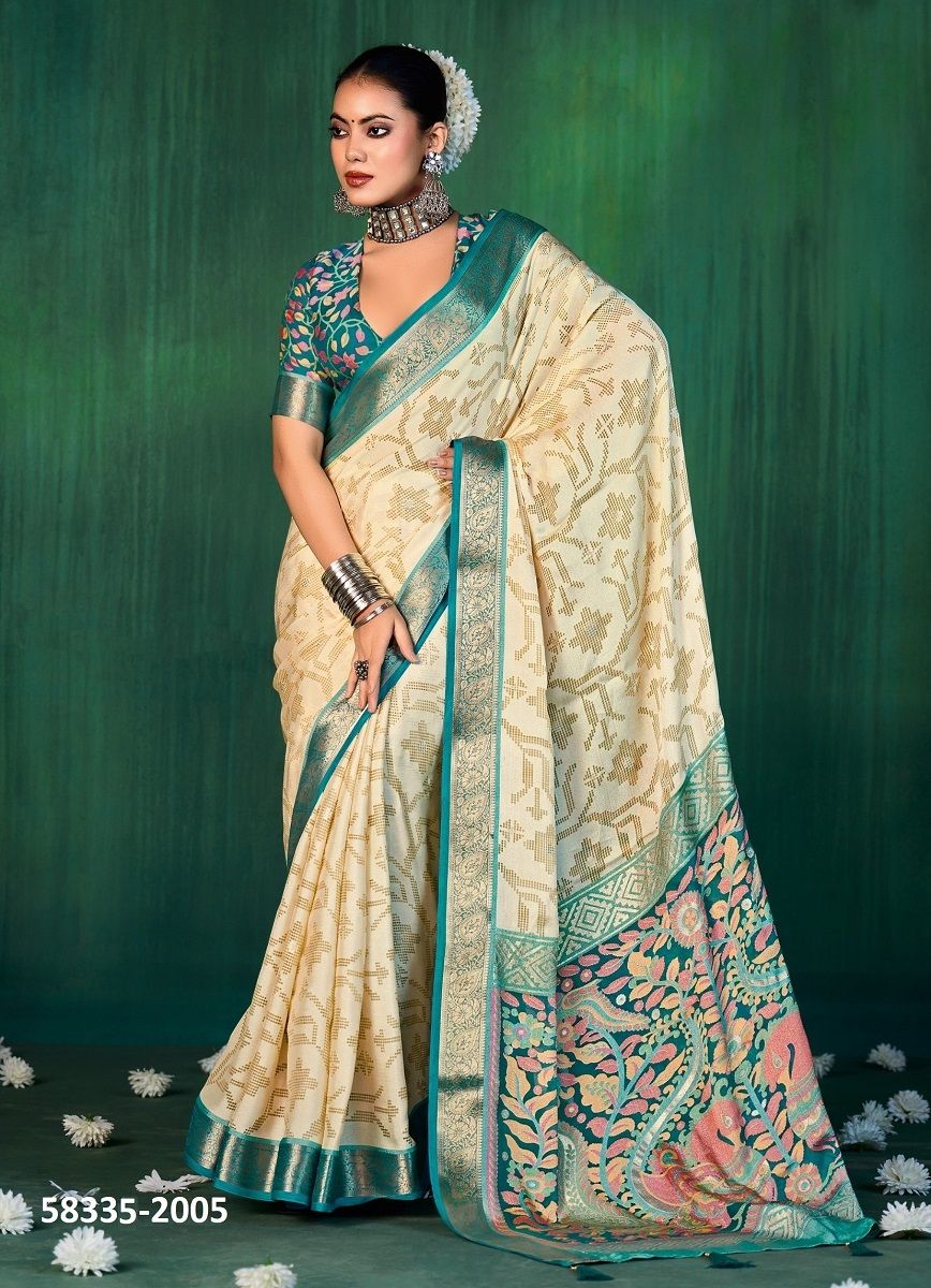 DEVYANI 2 - Catalog # 58335 (Set of 8 Sarees) by Brand SHUBH SHREE CREATIONS