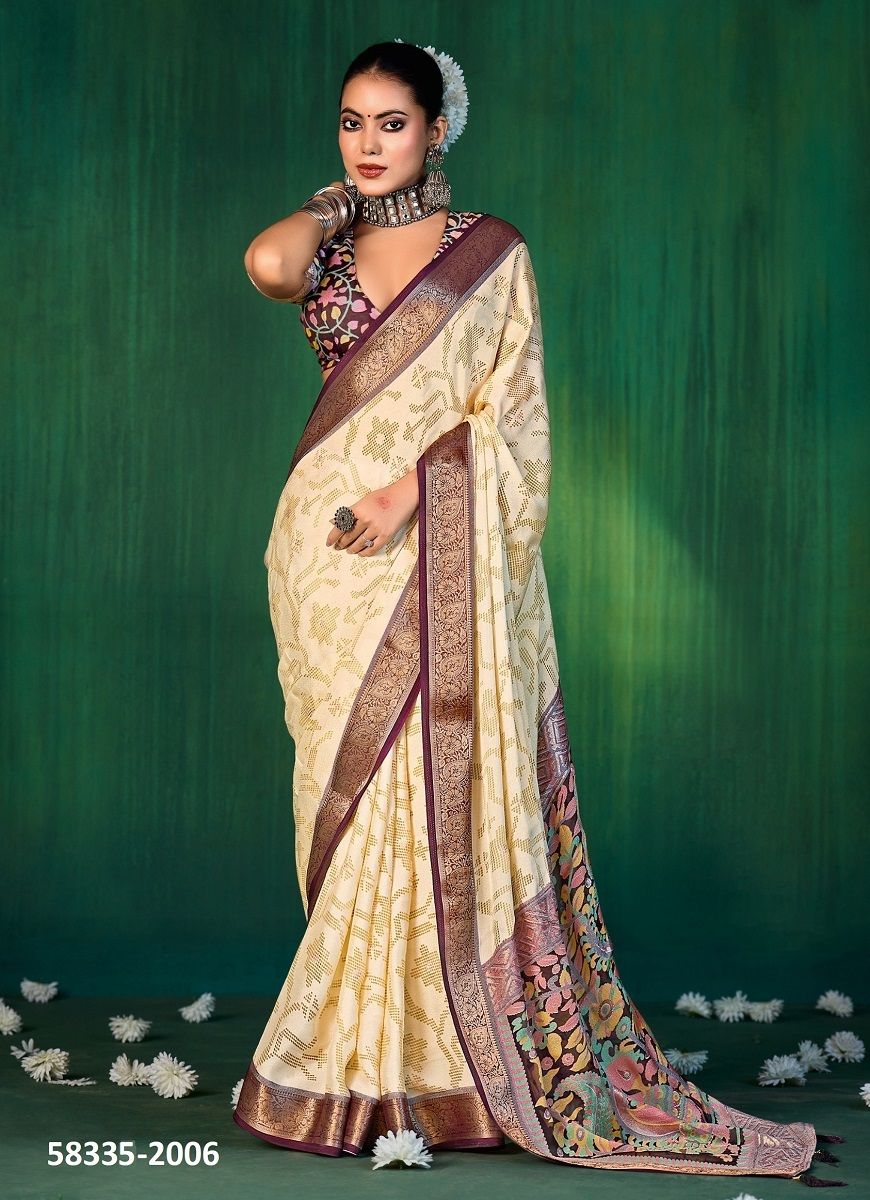 DEVYANI 2 - Catalog # 58335 (Set of 8 Sarees) by Brand SHUBH SHREE CREATIONS