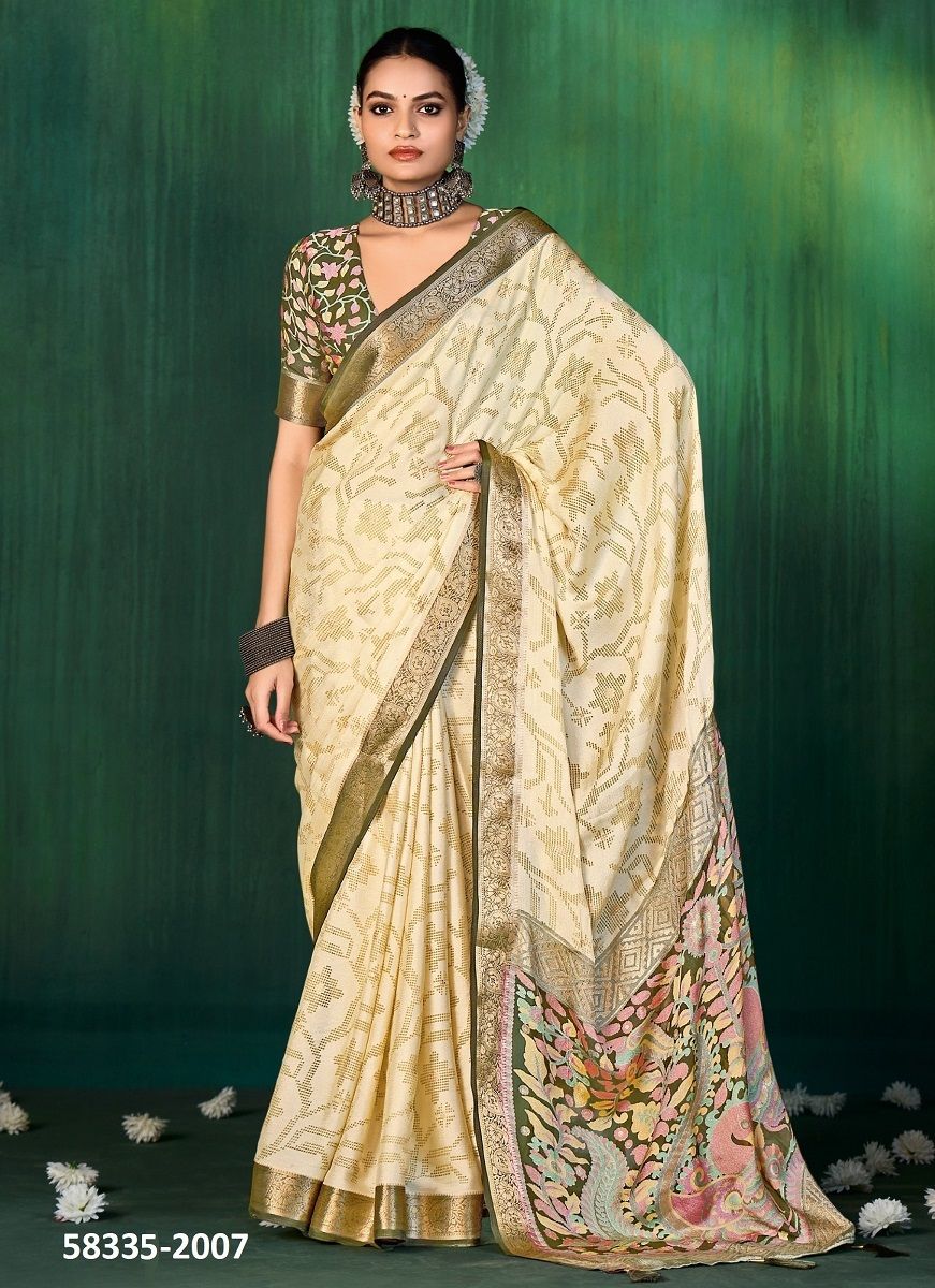 DEVYANI 2 - Catalog # 58335 (Set of 8 Sarees) by Brand SHUBH SHREE CREATIONS