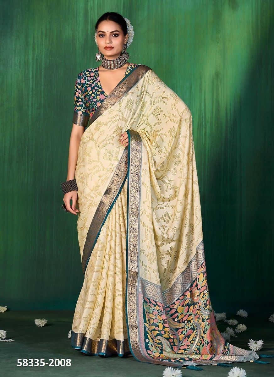 DEVYANI 2 - Catalog # 58335 (Set of 8 Sarees) by Brand SHUBH SHREE CREATIONS